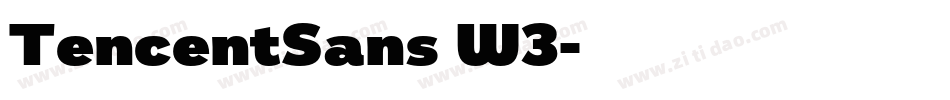TencentSans W3字体转换